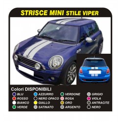 Adesivi per MINI bonnet stickers MINI COOPER S fasce COFANO TETTINO RETRO VIPER