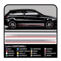 Stickers, bands and sides, compatible with alfa romeo 147 ducati corse