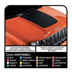 Band klebefolie Motorhaube Jeep Renegade sticker decal aufkleber autocollant Renegade