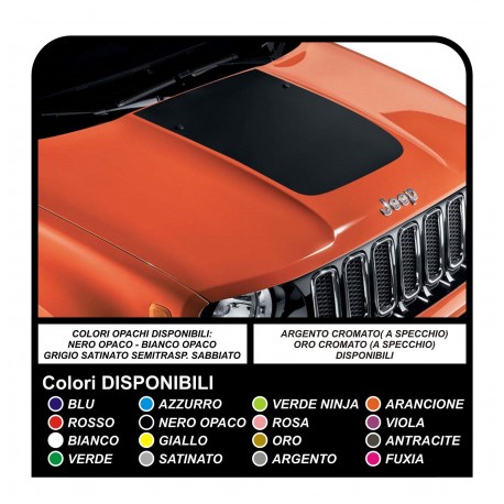 Fascia adesiva Cofano Jeep Renegade sticker decal aufkleber autocollant Renegade