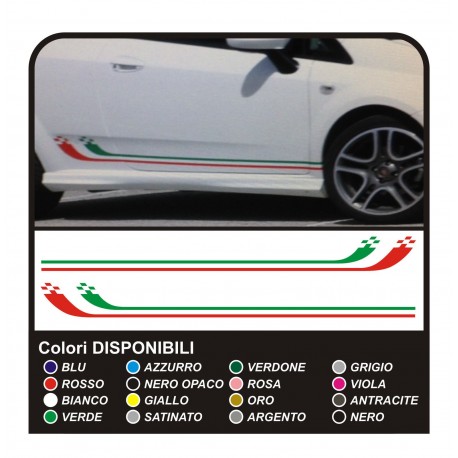 KIT, BUMPERS AND SIDES FOR THE PUNTO EVO SUPER SPORT TRICOLORE GT ABARTH ITALY