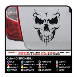 Adesivo scheletro AUTO MOTO BICI BARCA CASCO Paraurti Finestra stickers decal