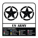 3 autocollants étoiles portes Jeep Wrangler JK 3 autocollants star porte jeep wrangler jk