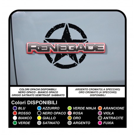 adesivi per jeep renegade stickers for renegade decals aufkleber autocollants