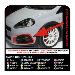 KIT COMPLETO CON PEGATINAS Y LAS LUCES DE NIEBLA PARA EL GRANDE PUNTO ABARTH PARACHOQUES