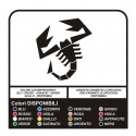 OFERTA de la etiqueta engomada de escorpión FIAT 500 abarth PUNTO campana MAXI TAMAÑO de 60 cm
