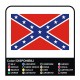 1 etiqueta Engomada de la Bandera de la Confederación de américa etiqueta engomada de hazzard bandera de la confederación X