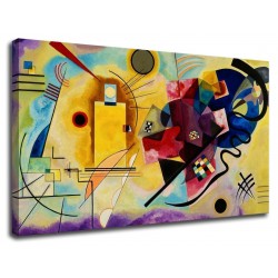 El marco de Kandinsky Amarillo Rojo y Azul - WASSILY KANDINSKY Amarillo Azul y Rojo de la Pintura impresión en lienzo con o sin