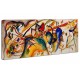 The framework Kandinsky Watercolor - WASSILY KANDINSKY Watercolor Picture print on canvas with or without frame