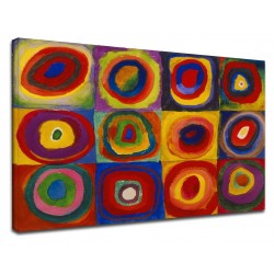 El marco de Kandinsky de Prueba de color, estudio de color - WASSILY KANDINSKY Colores studie