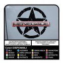 adesivi per portiera jeep renegade stella militare consumata da apporre sul logo (versione grande)