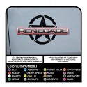 adhesives for door jeep renegade star military consumed to be affixed on the logo