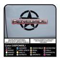 adhesivos para la puerta del jeep renegade estrella militar consumido para ser pegada en el logo