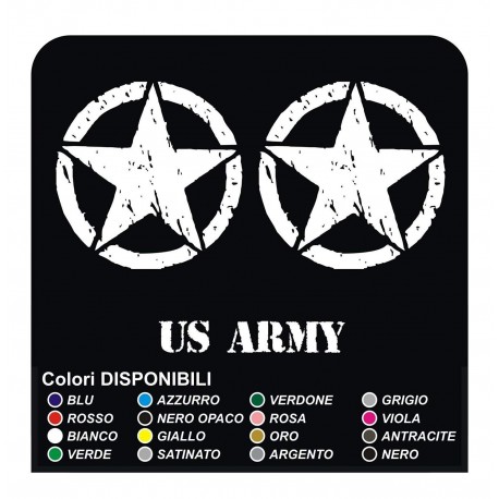 3 AUFKLEBER 15 cm jeep renegade STERN + US ARMY STICKER