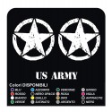 3 AUFKLEBER 15 cm jeep renegade STERN + US ARMY STICKER