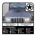 Adesivo STELLA militare consumata cm 50 offroad stella graffiata SUV JEEP 4X4