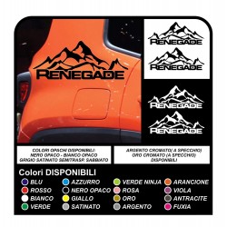 adesivi Renegade Laterali montagna sticker decal aufkleber