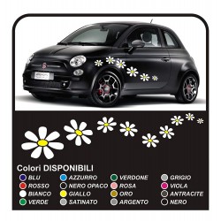 Kit autocollants 18 MARGUERITES stickers fleurs voitures de Fleurs autocollants NOUVEAU