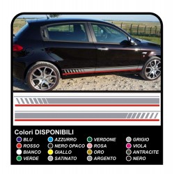 adesivi per alfa romeo - bande laterali 147 MITO ducati corse stickers Giulietta tuning decals