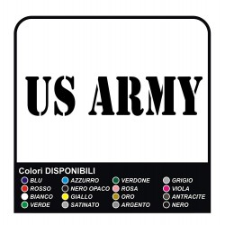2 US ARMY STICKERS, Car Bumper Vinyl Sticker - 20 cm x 5 cm