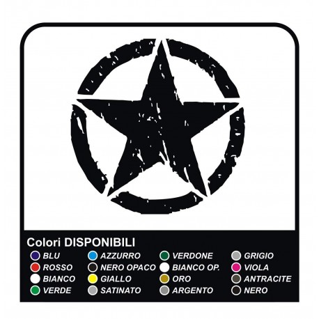 Autocollant pour Jeep Renegade US ARMY 20 CM