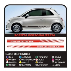 striscia laterale 500 personalizzata striscia punto audi bmw abarth super sport