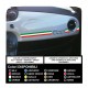 Autocollant FIAT 500 TRICOLORE autocollants fiat 500 plancia autocollants autocollants pour 500