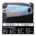 Sticker FIAT 500 TRICOLORE stickers fiat 500 plancia decals stickers for 500