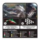 Stickers for YAMAHA T MAX 500 for side arrows tricolor checkerboard