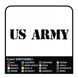 US ARMY STICKERS Car Bumper Vinyl Sticker - 20 cm EFFETTO CONSUMATO
