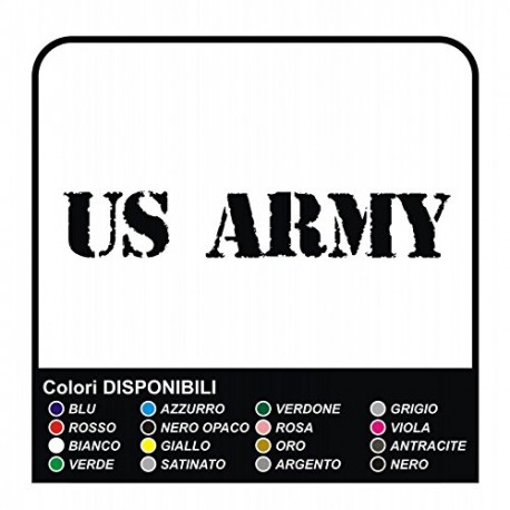 US ARMY STICKERS Car Bumper Vinyl Sticker - 20 cm EFFETTO CONSUMATO