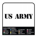 2 Stickers US Army effet antique consommé de Voiture de Pare-chocs Autocollants en Vinyle autres compteurs cm20