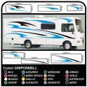 CAMPER grafica in vinile adesivi decalcomanie strisce Set CAMPER VAN ROULOTTE Motorhome - grafica 01