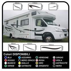 CAMPER grafica in vinile adesivi decalcomanie strisce Set CAMPER VAN ROULOTTE Motorhome - grafica 03