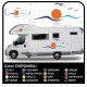 autocollants camping-car, CARAVANE CARAVANE de graphiques de vinyle SOLEIL, les MOUETTES, la MER et le CIEL kit complet de