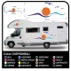 pegatinas caravana CARAVANA CARAVANA gráficos de vinilo SOL, las GAVIOTAS, el MAR y el CIELO kit completo de alta CALIDAD -