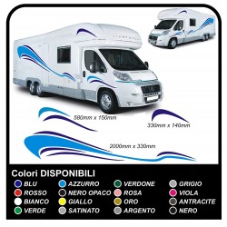 aufkleber für WOHNMOBILE WOHNWAGEN CARAVAN grafik vinyl SONNE, MÖWEN, MEER, HIMMEL kit komplett-TOP-QUALITY - grafik 09