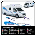 aufkleber WOHNMOBIL grafik-vinyl-aufkleber-abziehbilder-streifen-Set CAMPER  VAN WOHNWAGEN Wohnmobil - grafik 02