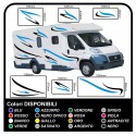 adesivi per CAMPER ROULOTTE CARAVAN grafica in vinile SOLE GABBIANI MARE CIELO kit completo TOP QUALITY - grafica 10
