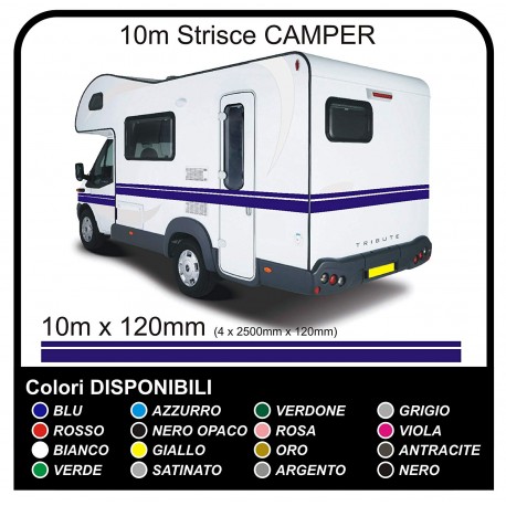 Adhésifs pour RV VINYLE BANDES de 10 MÈTRES pour LE camping-car CARAVANE Box bandes adhésives de camping - graphique 11