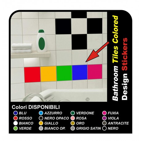 9 adhésifs pour carreaux de 15x15cm Décoration Stickers Carrelage Cuisine et salle de bains