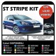 stickers for FORD FIESTA MK6 ST Stripes Car Vinyl Decals Graphics adhesive strips type Viper