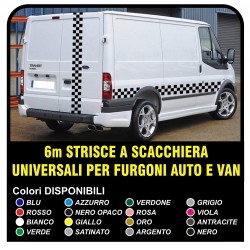 ADHESIVOS de TRÁNSITO TABLERO de ajedrez 6m COMPROBADOR de FORD TRANSIT de SAN CONNECT VAN LDV-ADHESIVO de CAMIÓN Y camioneta