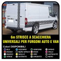 ADHESIVES TRANSIT CHESSBOARD 6m CHECKER FORD TRANSIT ST CONNECT VAN LDV-ADHESIVE TRUCK AND VAN