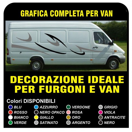 PEGATINAS PARA MERCEDES SPRINTER 311 LWB FURGONETA CAMPER DE GRÁFICOS IVECO PEGATINAS VAN KIT COMPLETO