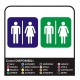 2 Stickers toilettes toilettes TOILETTES à USAGE PROFESSIONNEL pour restaurant, hôtel, pub, BAR, DISCOTHÈQUE, boutique, centre