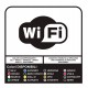 2 adesivi WiFi di QUALITA' SUPERIORE per bar, club, uffici, vetrine, negozi, ristoranti, saloon, hotel, stickers, decals