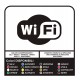 2 autocollants du wi-fi de haute QUALITÉ pour les bars, clubs, bureaux, vitrines, dans des magasins, des restaurants, des bars,
