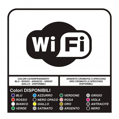 2 adesivi WiFi di QUALITA' SUPERIORE per bar, club, uffici, vetrine, negozi, ristoranti, saloon, hotel, stickers, decals