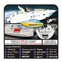 2 Stickers BATEAU noms de bateau jetski yacht décalcomanies pour le bateau à voile de bateau bateau à voile nautique